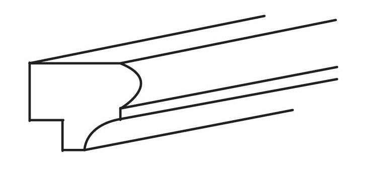 Traditional Light Rail Moulding 3\4 H X 1-1\2 D - Dover Oak by JSI