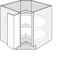 Lazy Susan Base Cabinet 36 W X 34-1\2 H X 36 D - Contemporary by TA Cabinetry