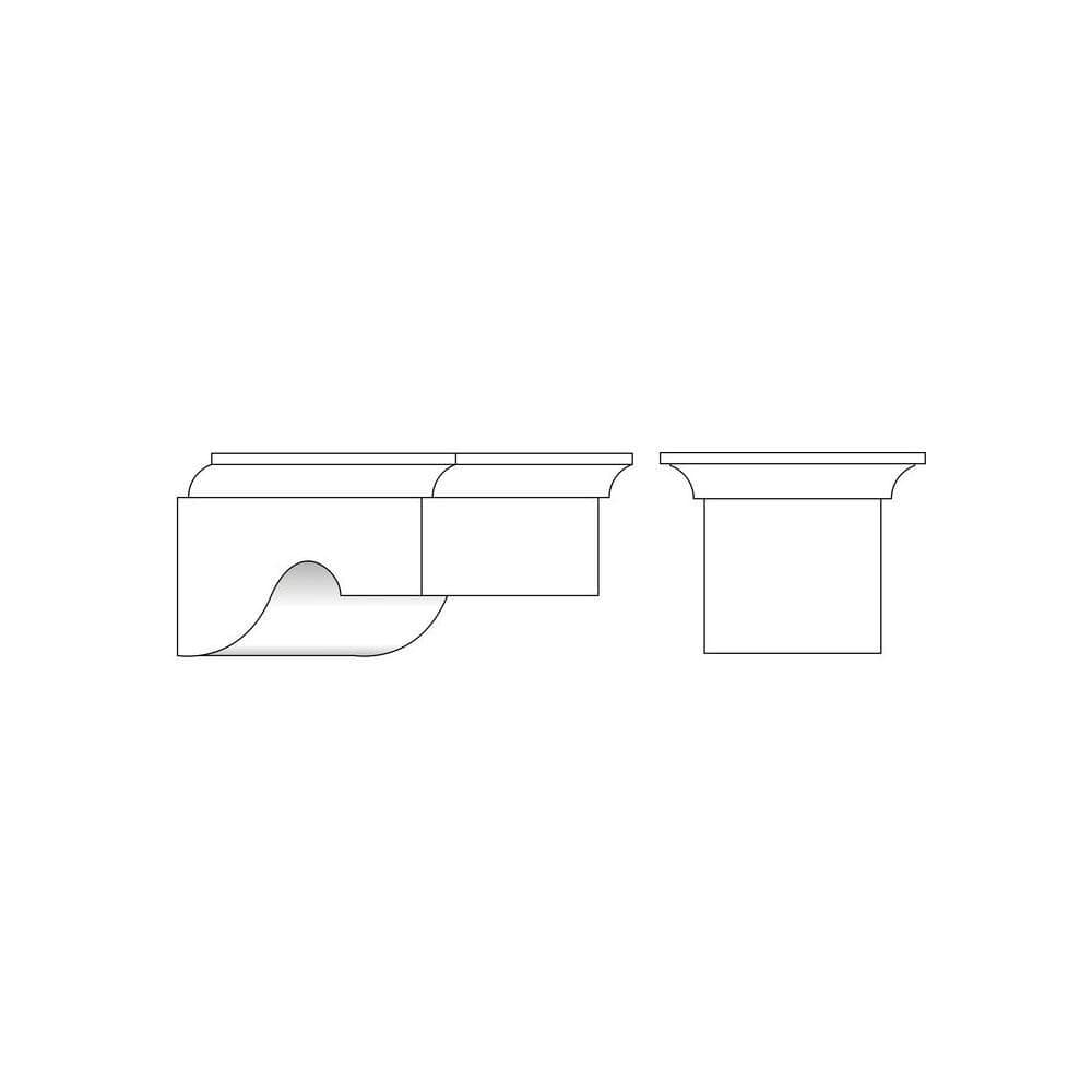 Traditional Light Rail Moulding With Pinnacle Insert, 1 15/16"w x 1 5/8"d x 8' length