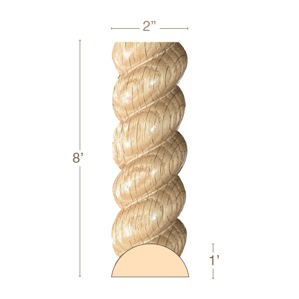 Medium Acanthus with Egg and Dart, 6''w x 1''d Poplar
