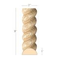 Medium Acanthus, 2''w x 7/8''d Poplar