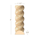 Medium Traditional Crown, 2 1/2''w x 11/16''d x 8' length Cherry