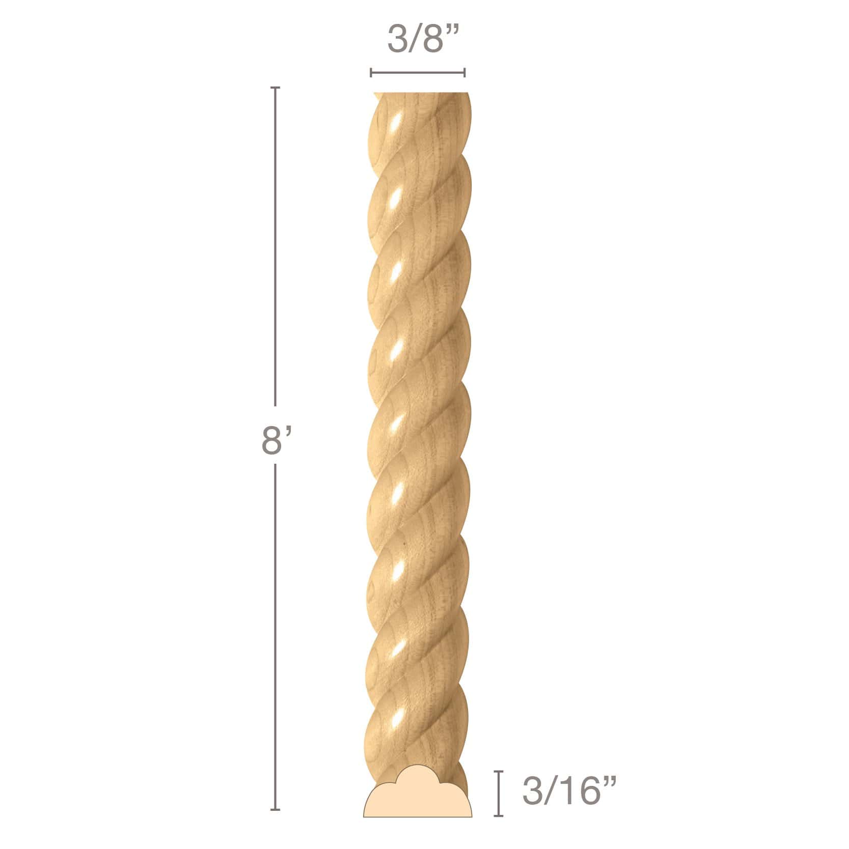 Reed and Ribbon (Repeats 4 3/4), 2''w x 13/16''d Resin