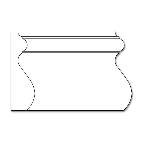 Small End Block, 1 3/4''w x 5 3/4''h x 7/8''d, (accepts small capitals) Cherry