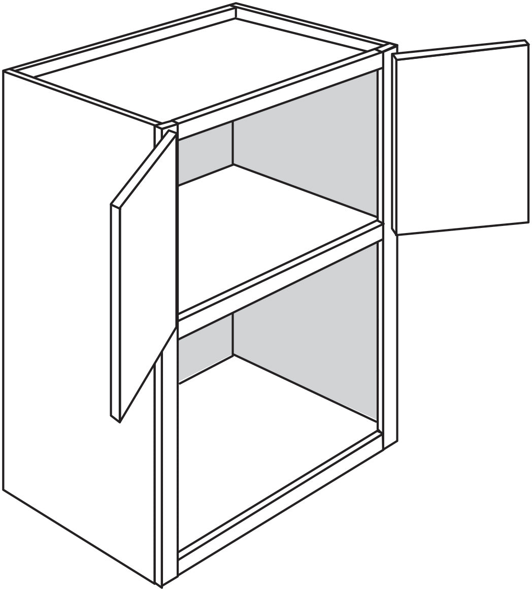 Wall Microwave 30 W X 30 H X 18 D - Dover by JSI