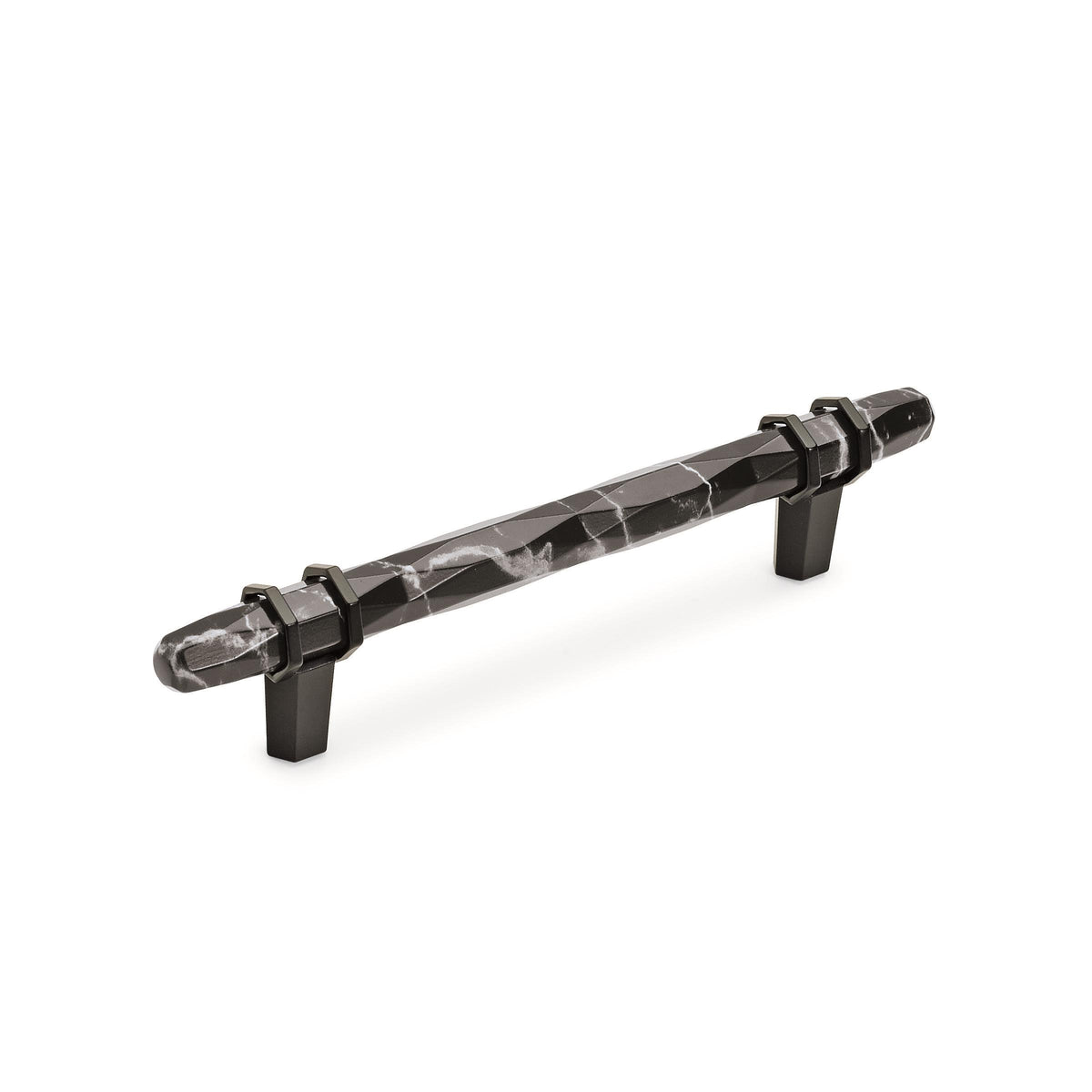 Amerock Carrione Pull 5-1/16 in. Center-to-Center Marble Black/Black Bronze