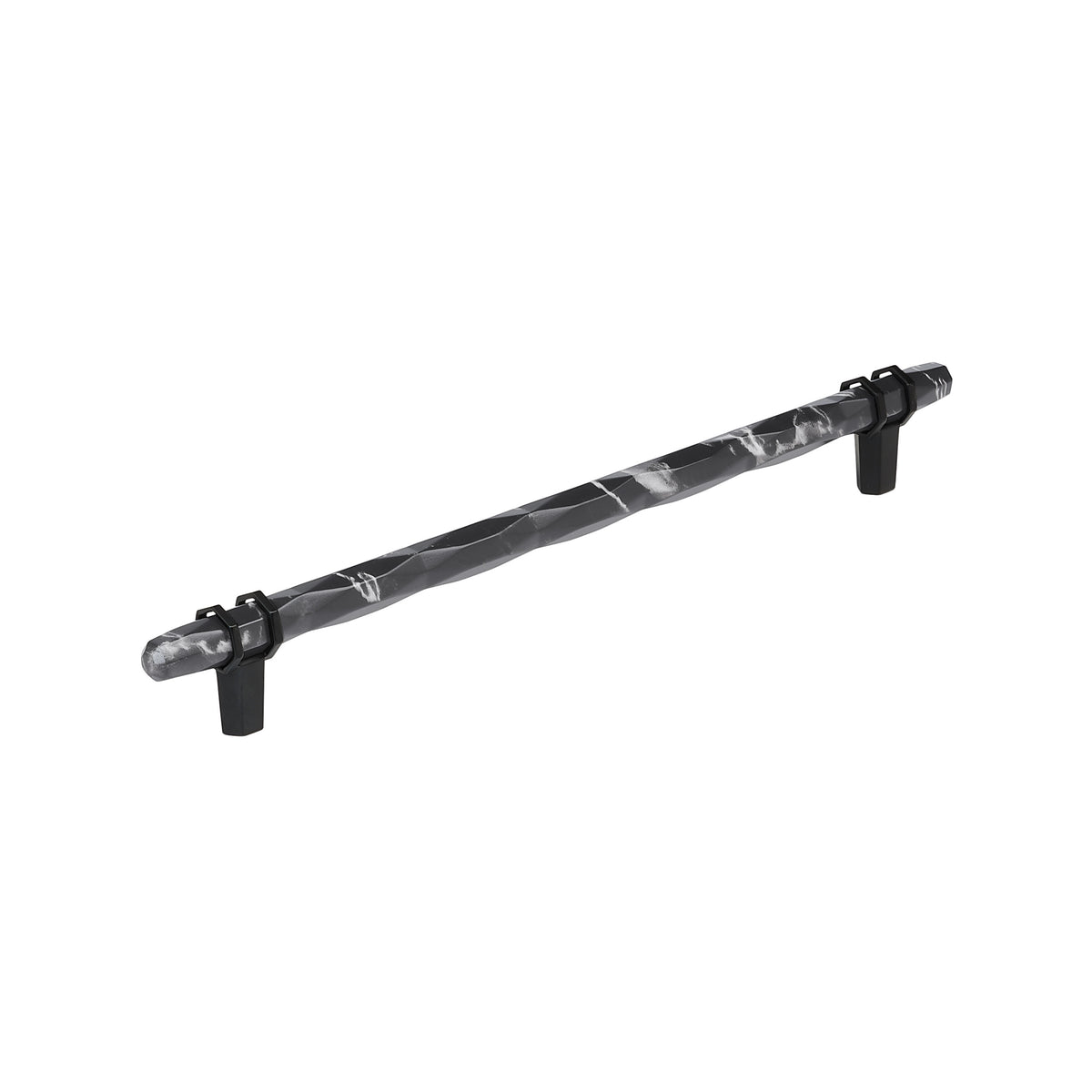 Amerock Carrione Pull 10-1/16" Center-to-Center Marble Black/Black Bronze
