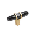 Amerock Carrione Knob  Marble Black/Champagne Bronze 2-1/2" Diameter