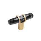 Amerock Carrione Knob  Marble Black/Champagne Bronze 2-1/2" Diameter