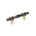 Amerock Carrione Pull 3" Center To Center Marble Black/Champagne Bronze