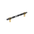 Amerock Carrione Pull 6-5/16" Center To Center Marble Black/Champagne Bronze