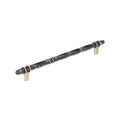 Amerock Carrione Pull 10-1/16" Center To Center Marble Black/Golden Champagne