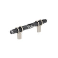 Amerock Carrione Pull 3" Center To Center Marble Black/Satin Nickel