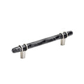 Amerock Carrione Pull 5-1/16" Center To Center Marble Black/Satin Nickel