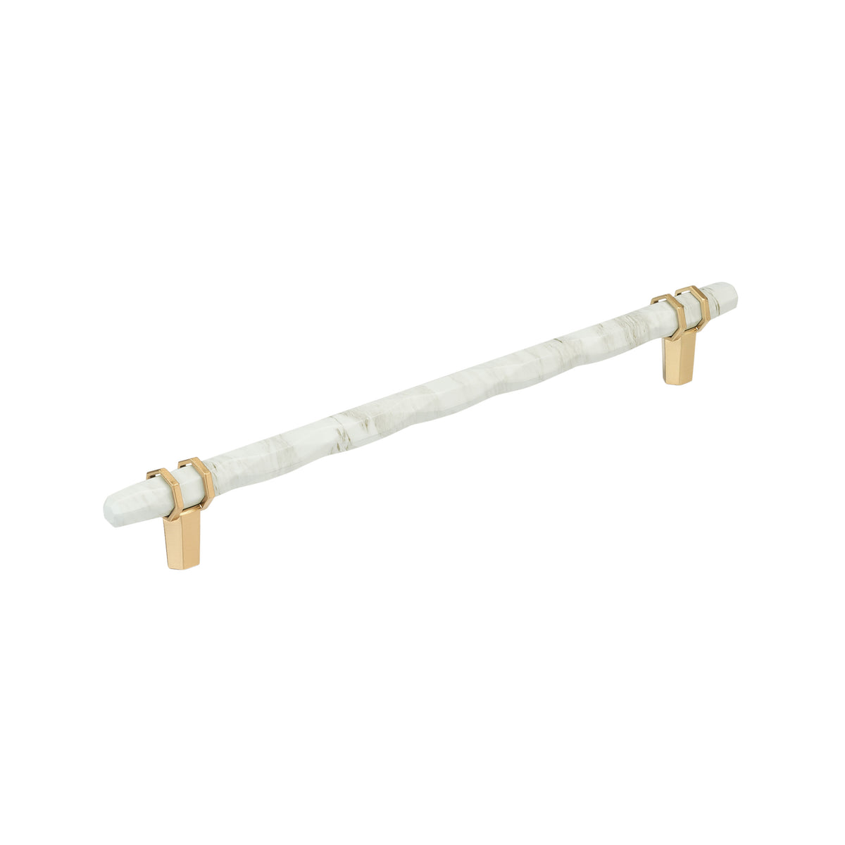 Amerock Carrione Pull 10-1/16" Center-to-Center White/Champagne Bronze