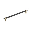 Amerock Mergence Pull  Matte Black/Golden Champagne 18" Center to Center