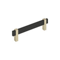Amerock Mulino Pull Matte Black/Golden Champagne 5-1/16" Center to Center
