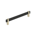 Amerock Mulino Pull Matte Black/Golden Champagne 7-9/16" Center to Center