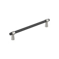 Amerock Mergence Pull  Matte Black/Satin Nickel 7-9/16" Center to Center