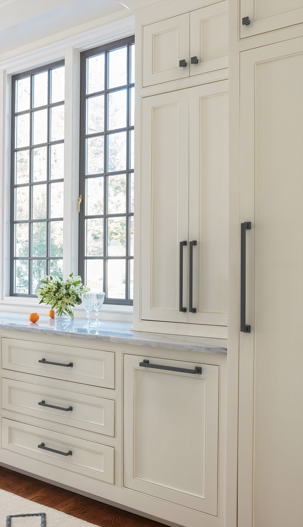 Amerock Lintel Appliance Pull  Matte Black 12" Center to Center