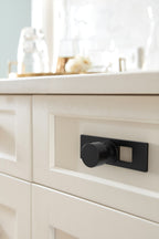 Amerock Medora Backplate For Knob 3-11/16" Length, Matte Black