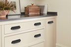 Amerock Haven Cup Pull 3 3-3/4" Center To Center, Matte Black