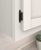 Amerock Self-Closing Hinge 3/8" Inset Face Mount, Black