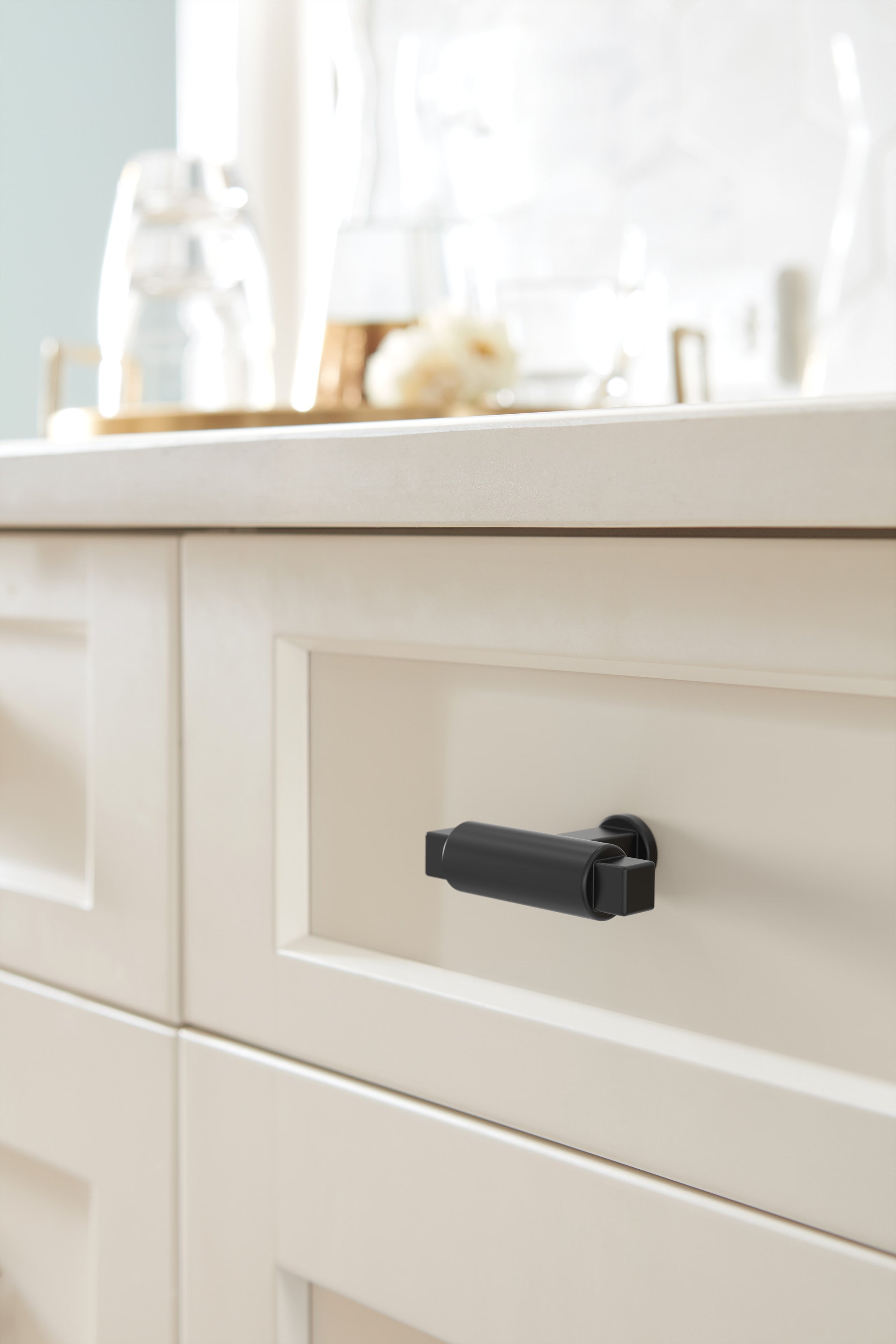 Amerock Balon Knob  Matte Black 2" Diameter