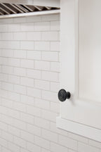 Amerock Inspirations Knob  Matte Black 1-5/16" Diameter