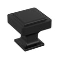 Amerock Eleva Knob 1-3/16" Diameter, Matte Black