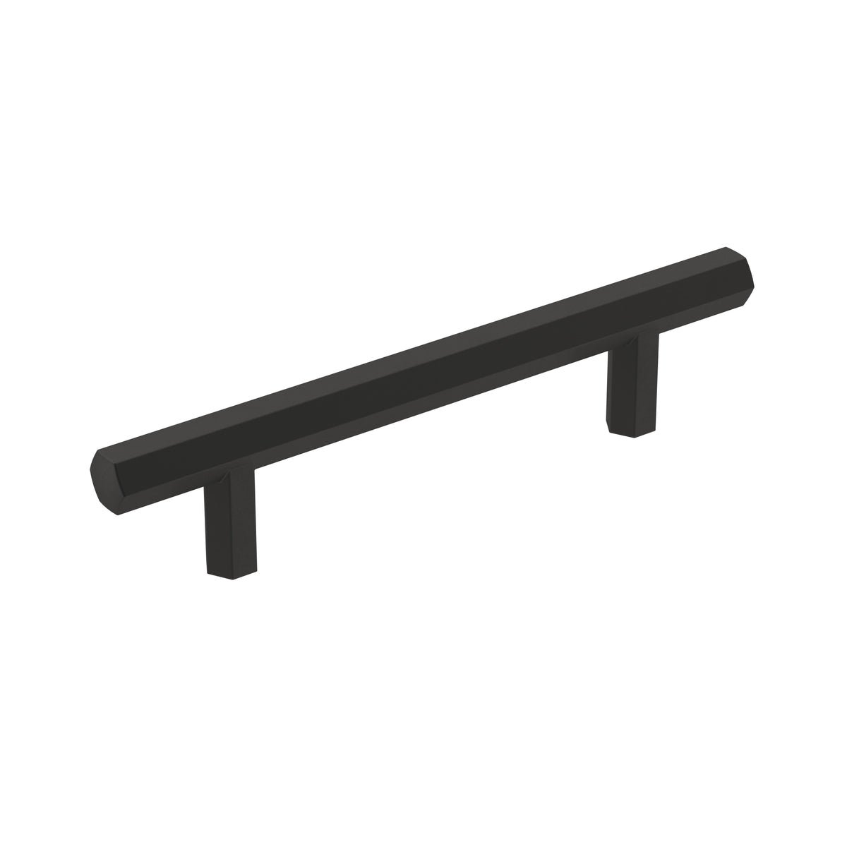 Amerock Caliber Pull Matte Black 3-3/4 in. Center-to-Center
