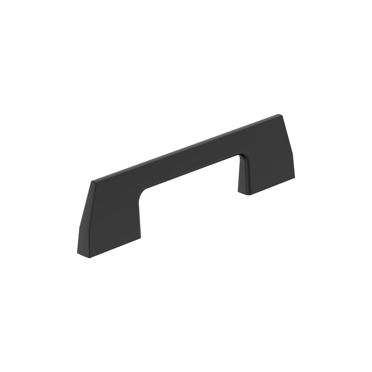 Amerock Angle Pull Matte Black 3 in. Center-to-Center