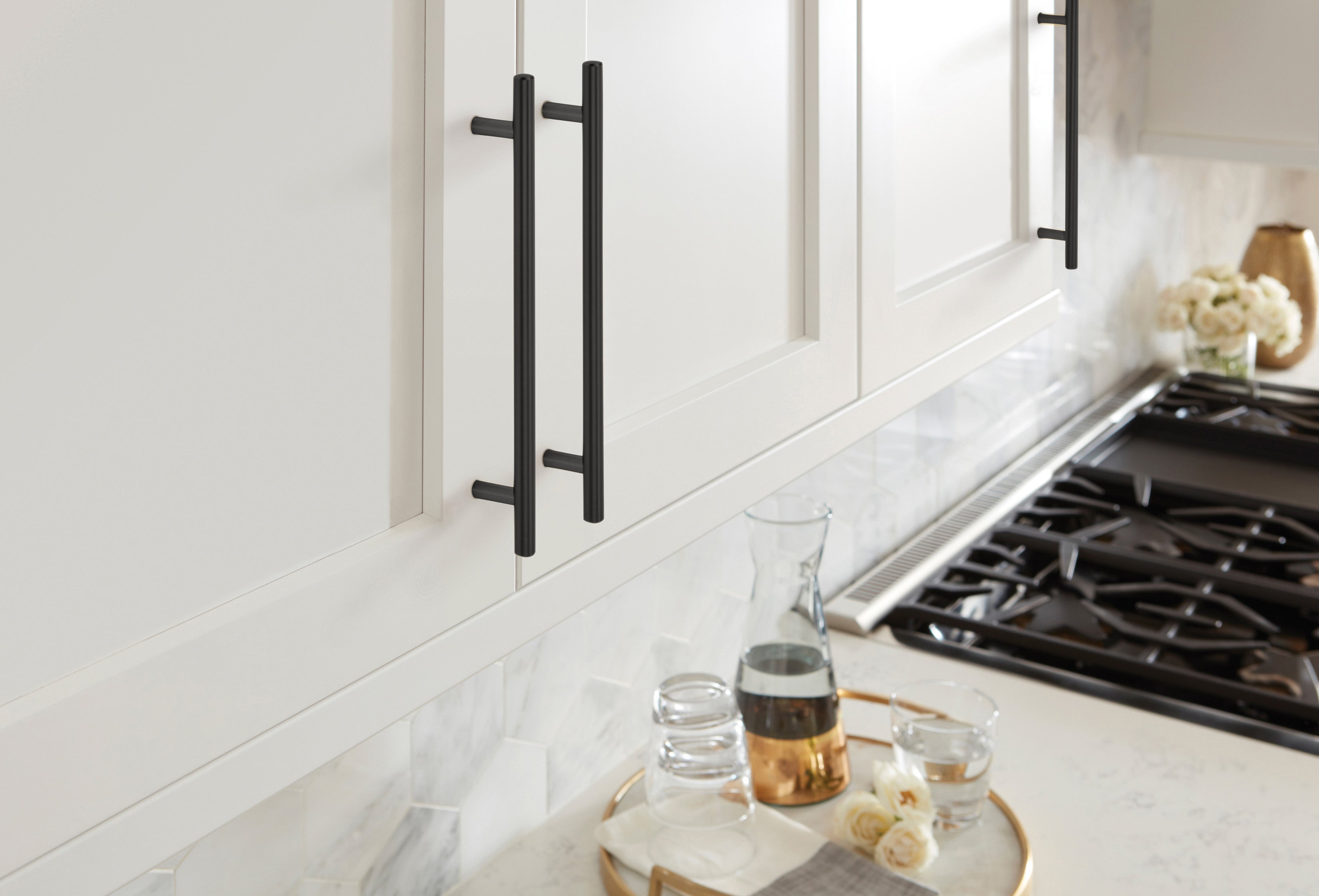 Amerock Bar Pull 8-13/16" Center-to-Center Matte Black