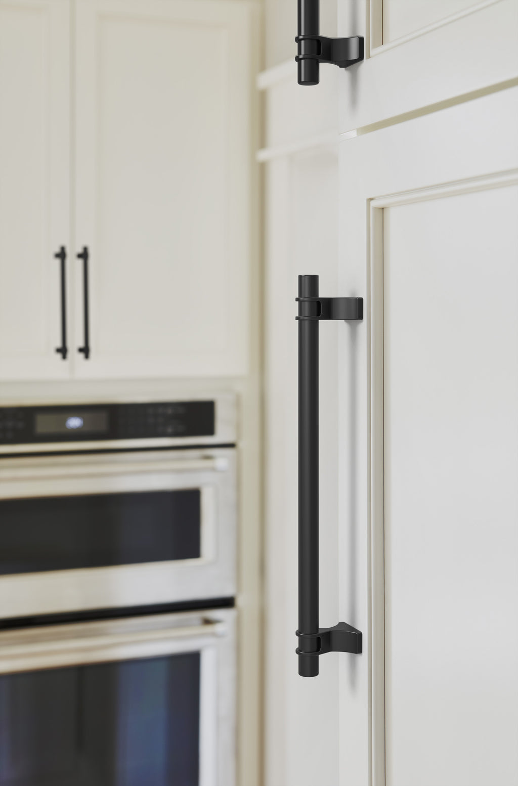 Amerock Davenport Pull 7-9/16" Center To Center, Matte Black