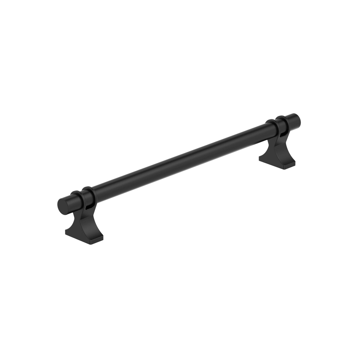 Amerock Davenport Pull 7-9/16 in. Center-to-Center, Matte Black