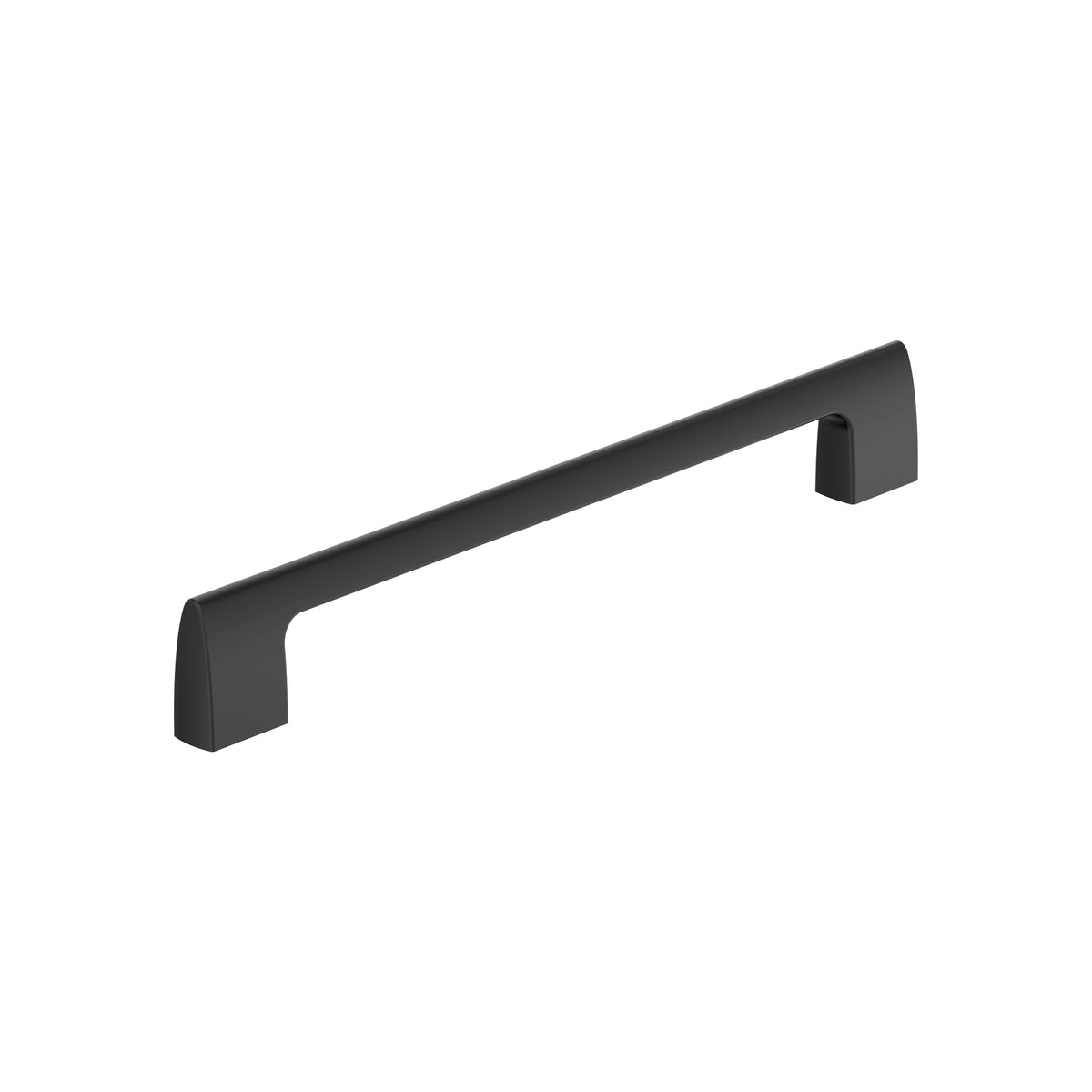 Amerock Riva Pull Matte Black 8-13/16 in. Center-to-Center