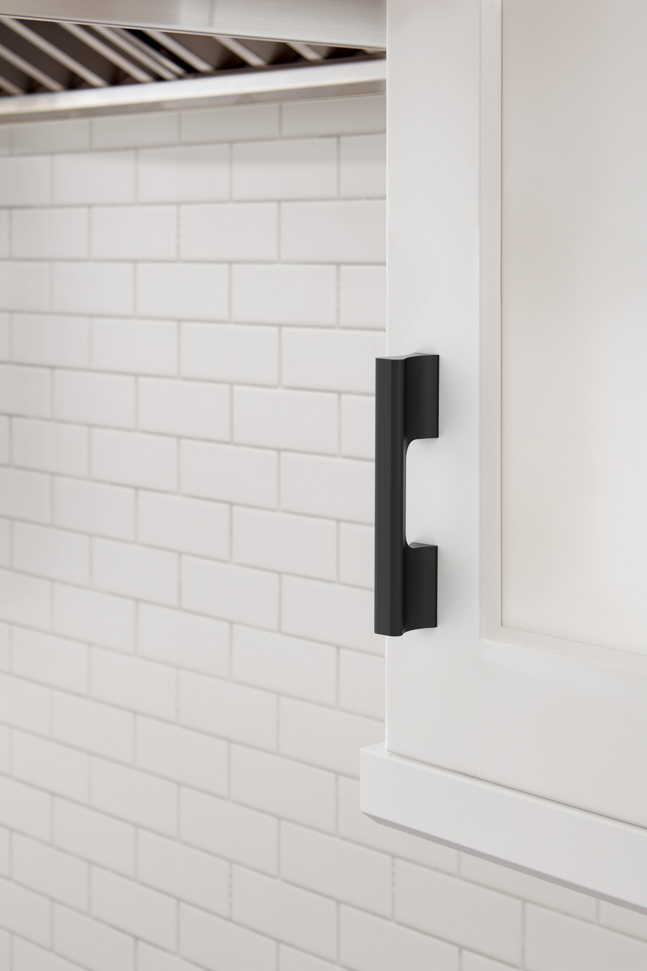 Amerock Status Pull Matte Black 3-3/4" Center to Center