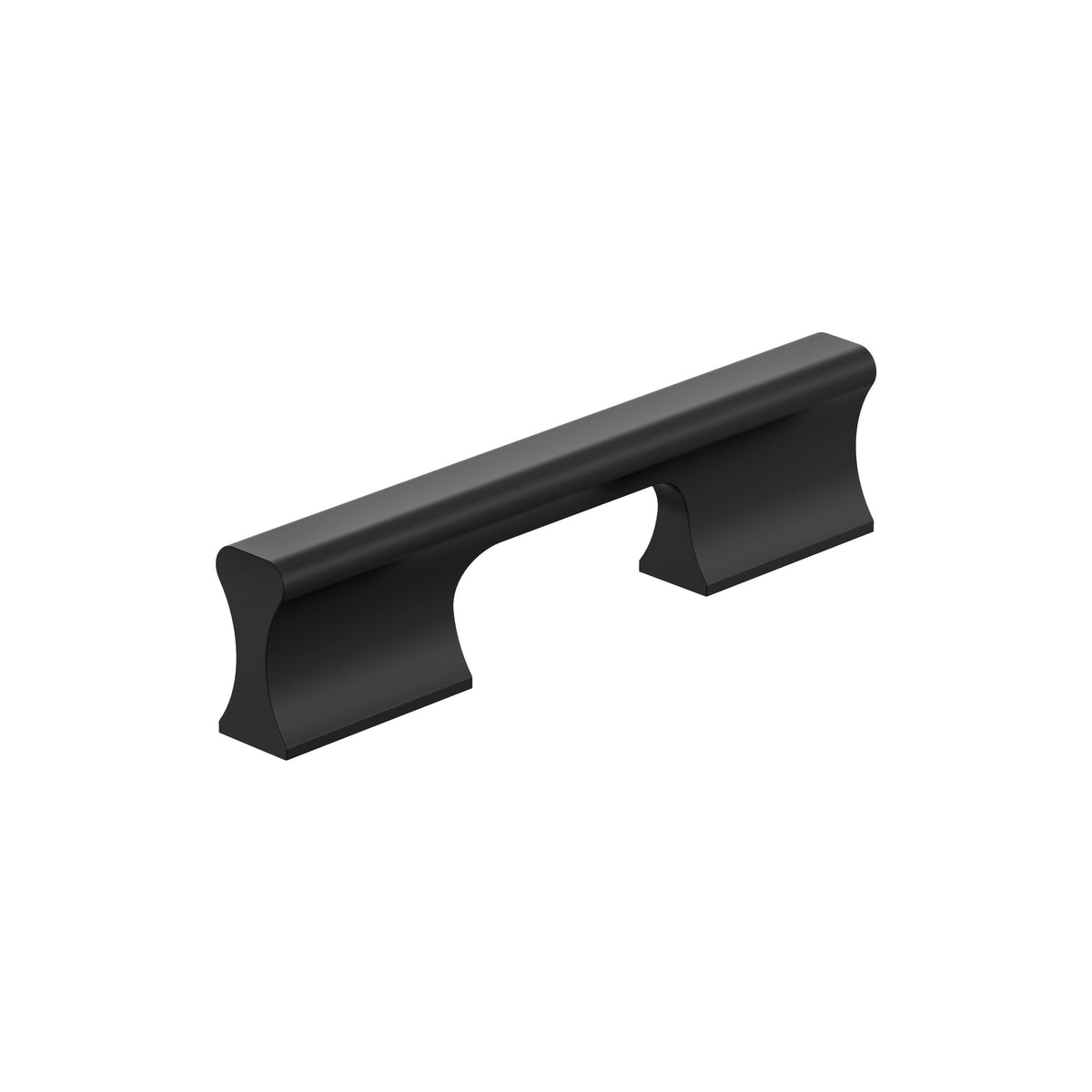 Amerock Status Pull Matte Black 3-3/4 in. Center-to-Center