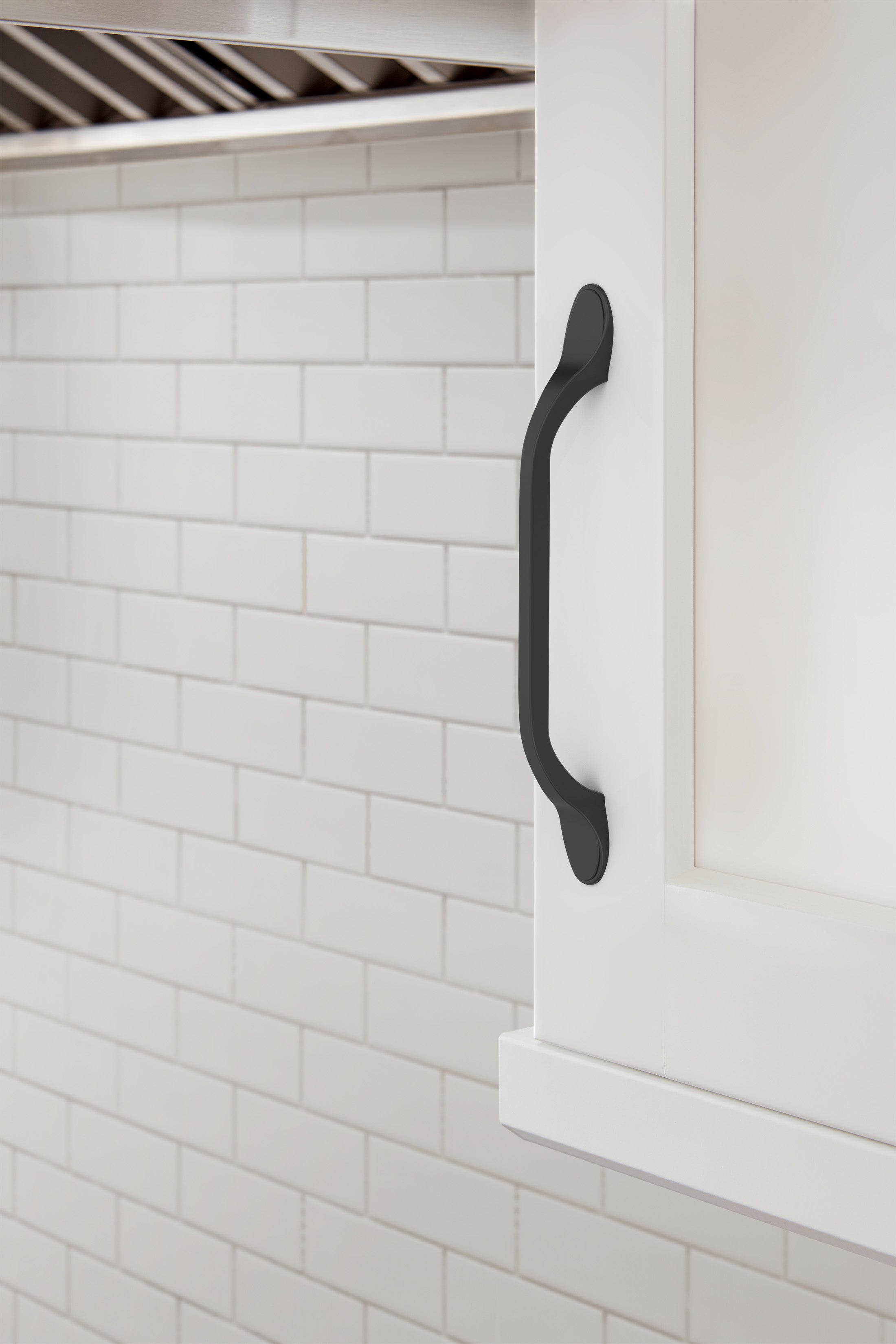 Amerock Ravino Pull Matte Black 5-1/16" Center to Center