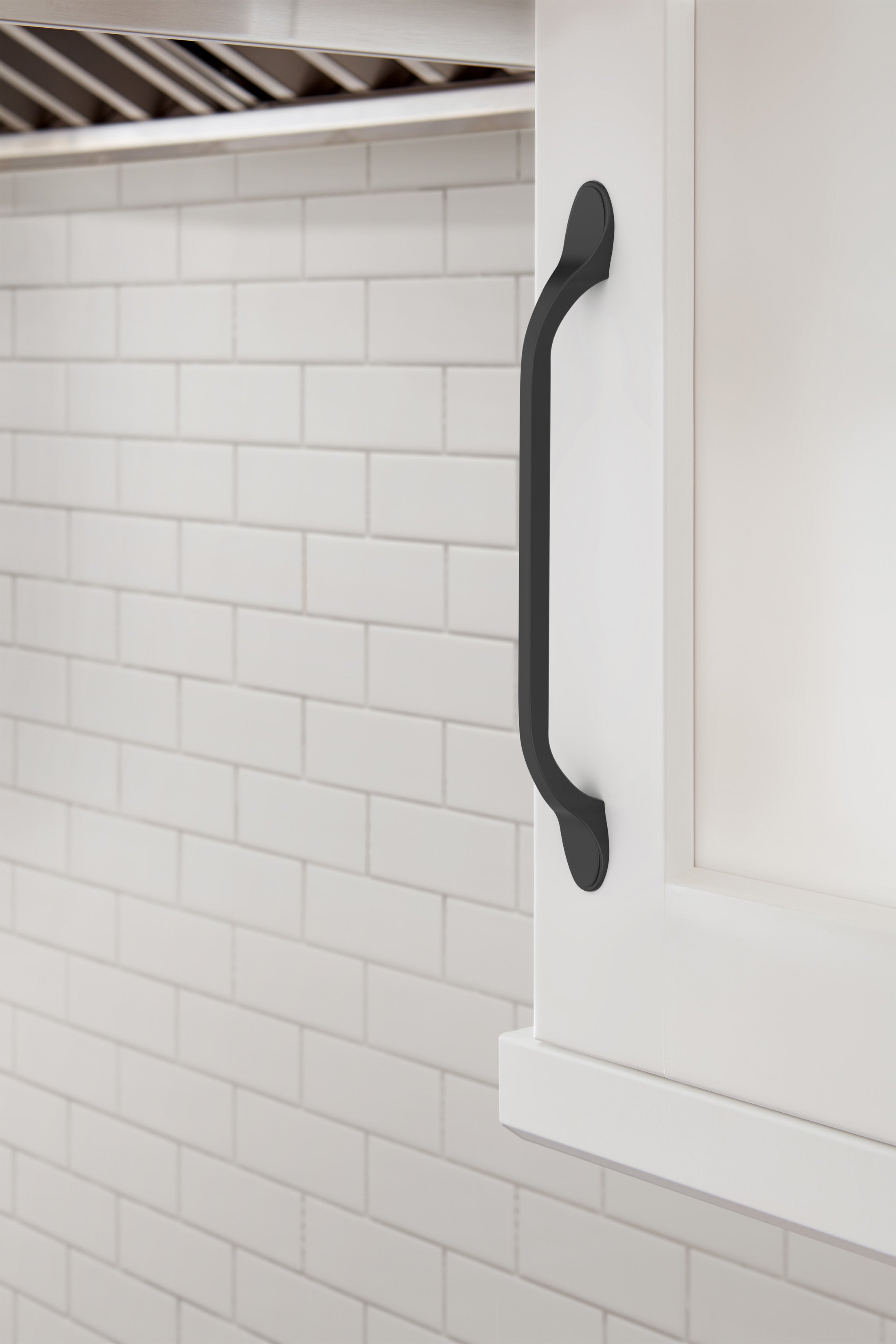 Amerock Ravino Pull Matte Black 6-5/16" Center to Center