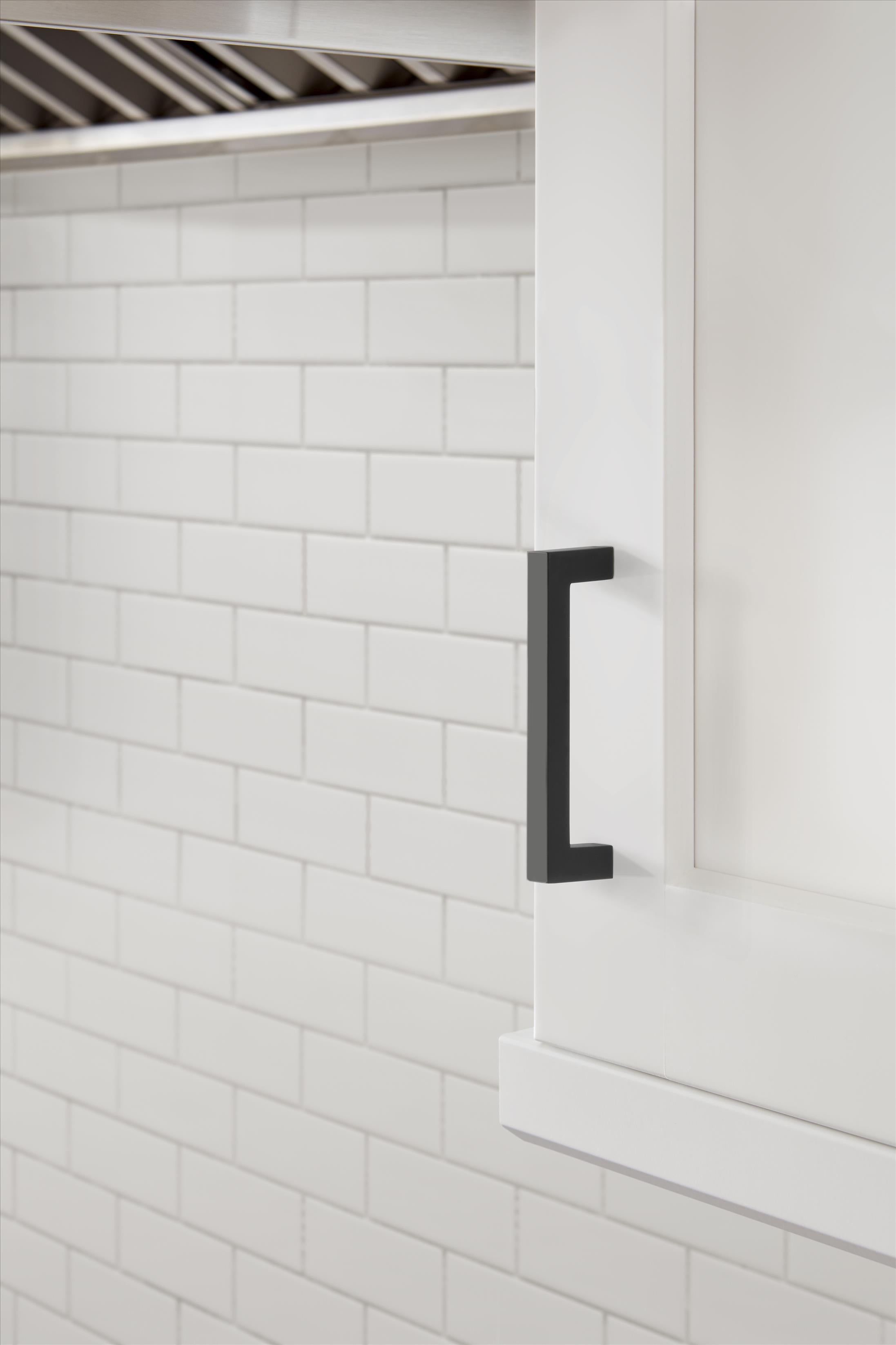 Amerock Monument Pull  Matte Black 3-3/4" Center to Center