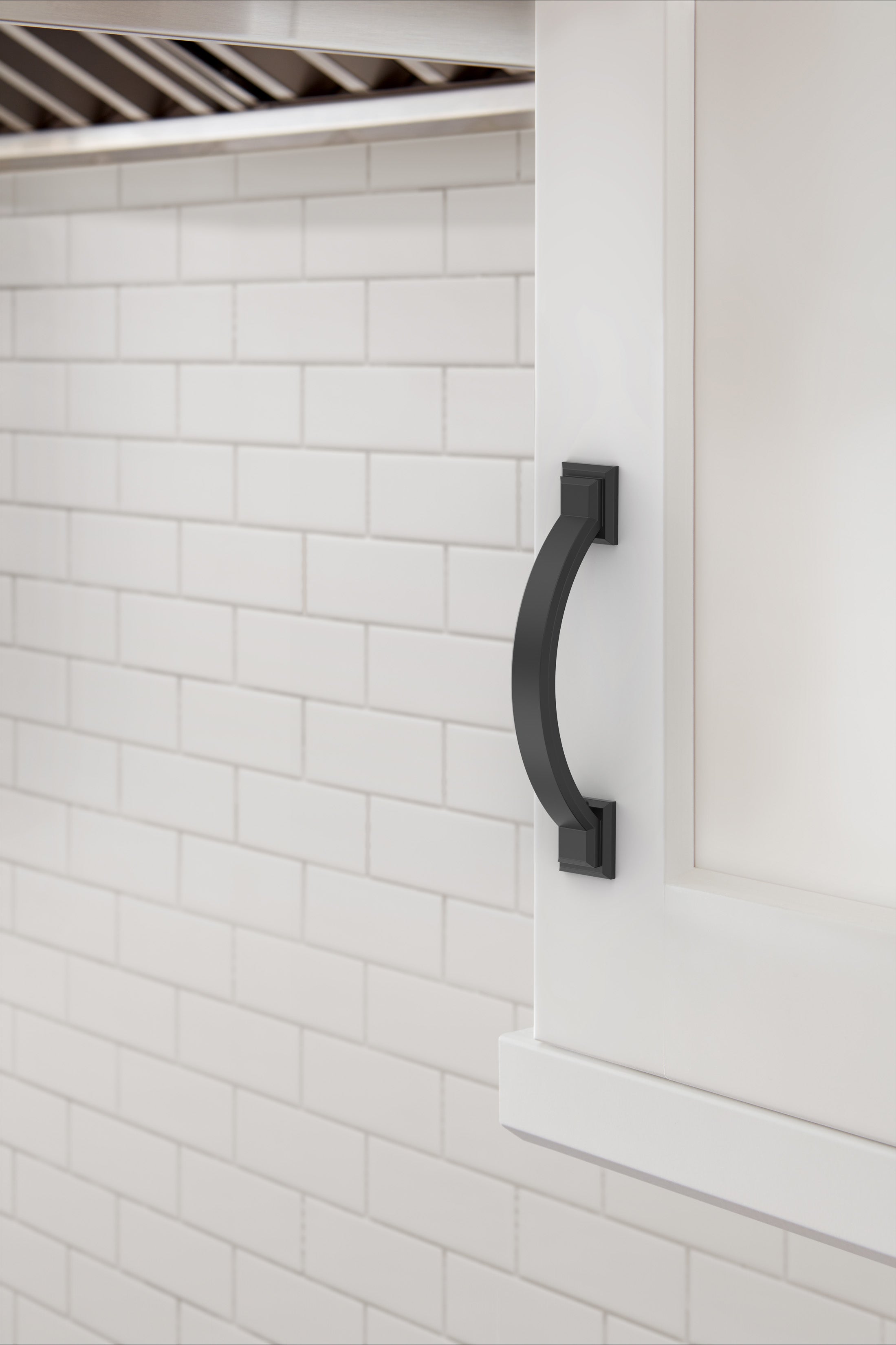 Amerock Sheffield Pull Matte Black 3" Center to Center