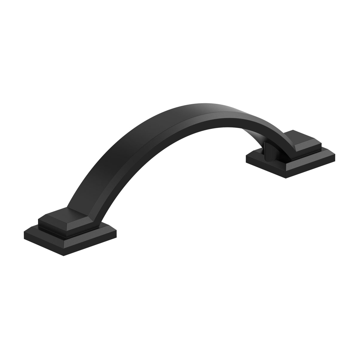 Amerock Sheffield Pull Matte Black 3 in. Center-to-Center