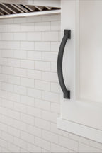Amerock Sheffield Pull Matte Black 5-1/16" Center to Center