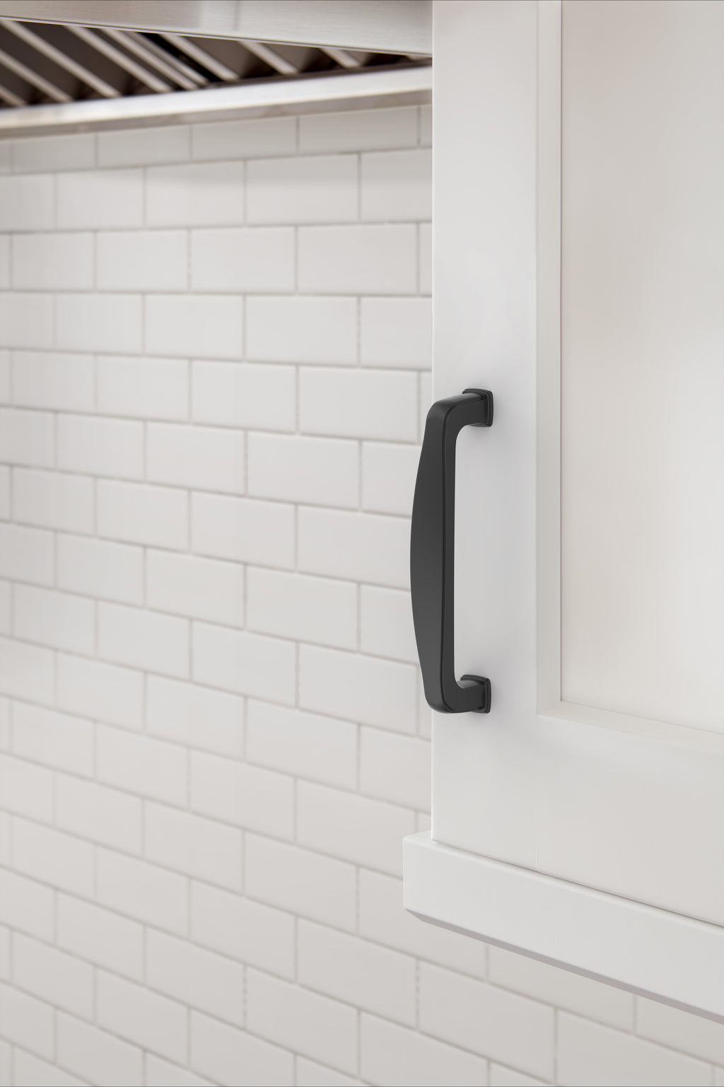Amerock Franklin Pull  Matte Black 3-3/4" Center to Center