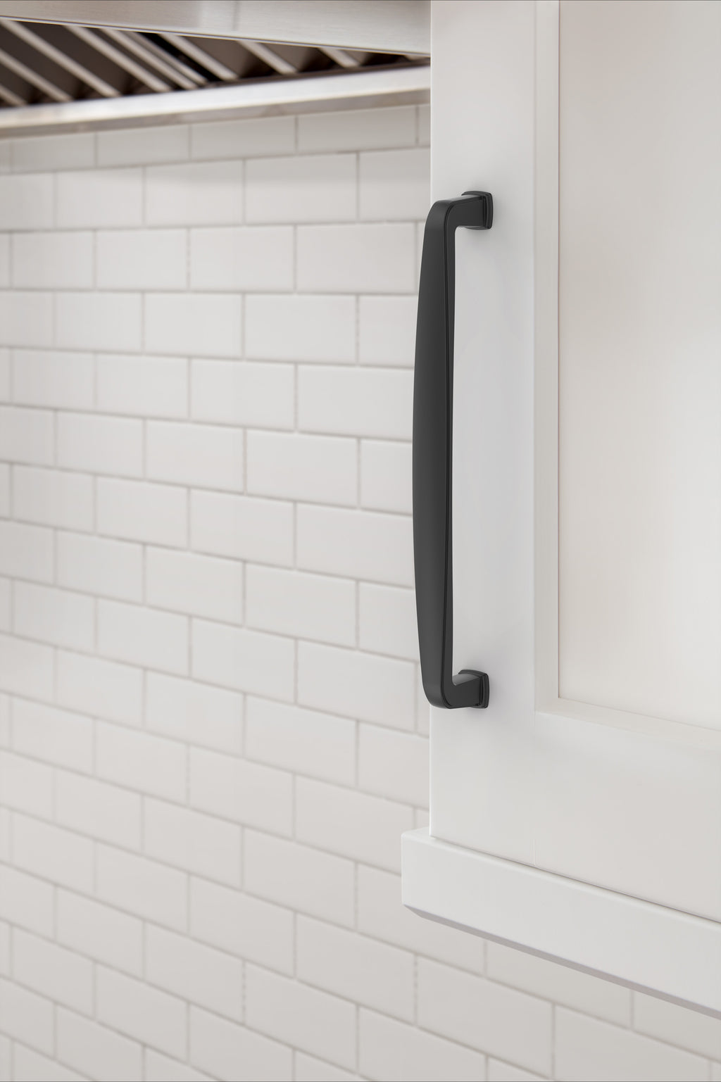 Amerock Franklin Pull  Matte Black 6-5/16" Center to Center