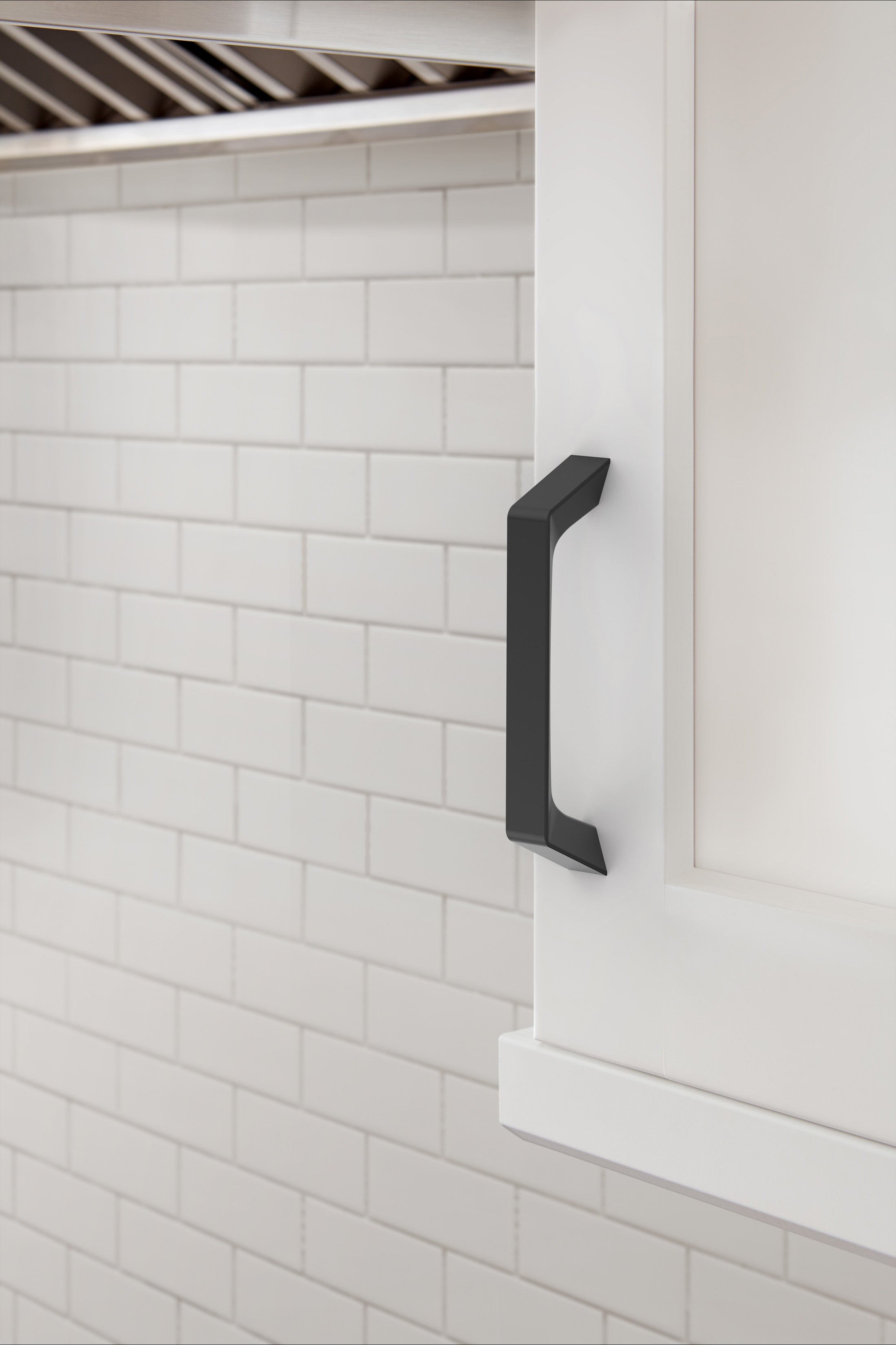 Amerock Evolve Pull  Matte Black 3-3/4" Center to Center