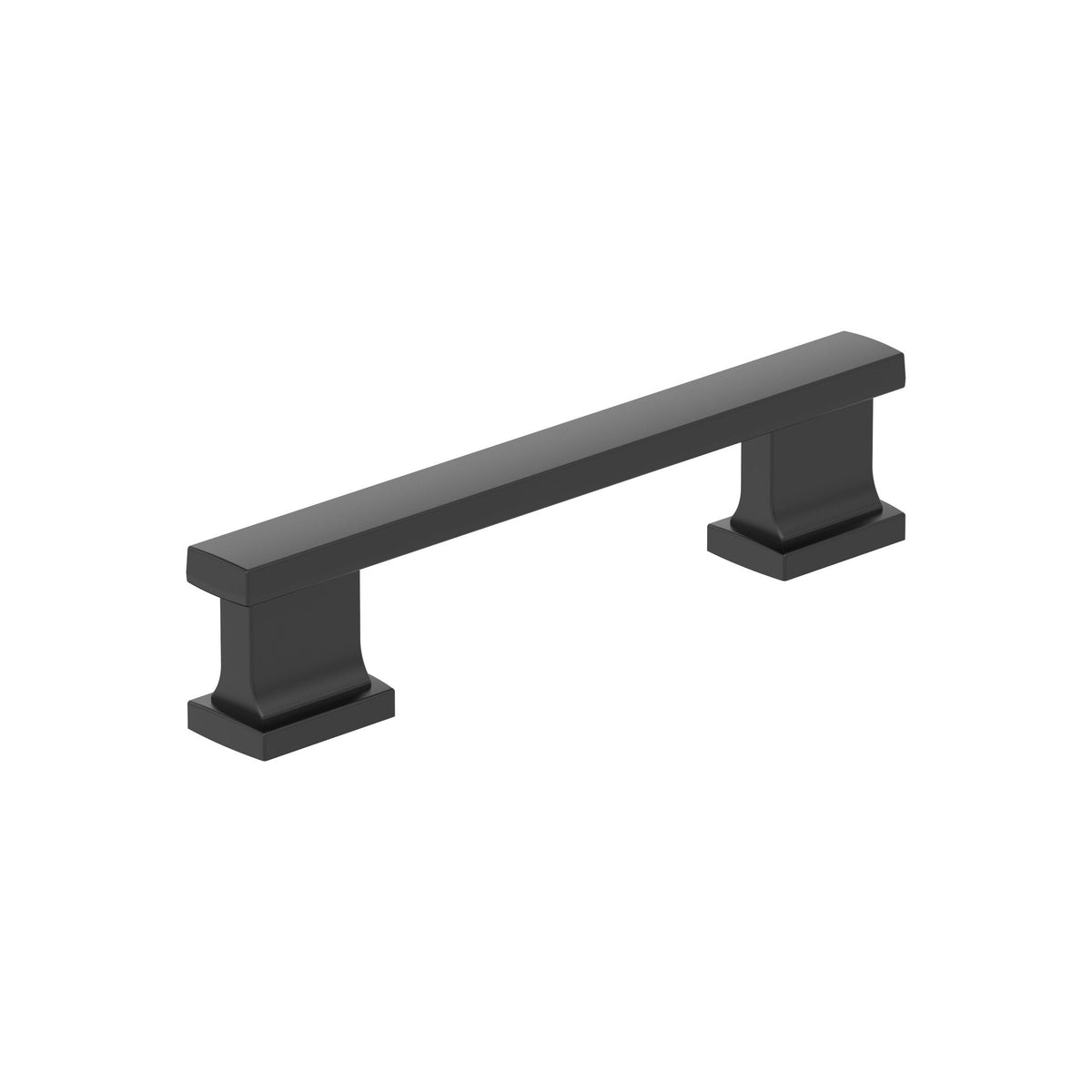 Amerock Triomphe Pull Matte Black 3-3/4 in. Center-to-Center