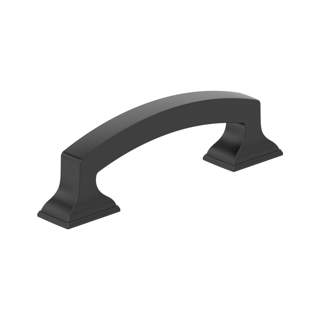 Amerock Incisive Pull  Matte Black 3" Center to Center