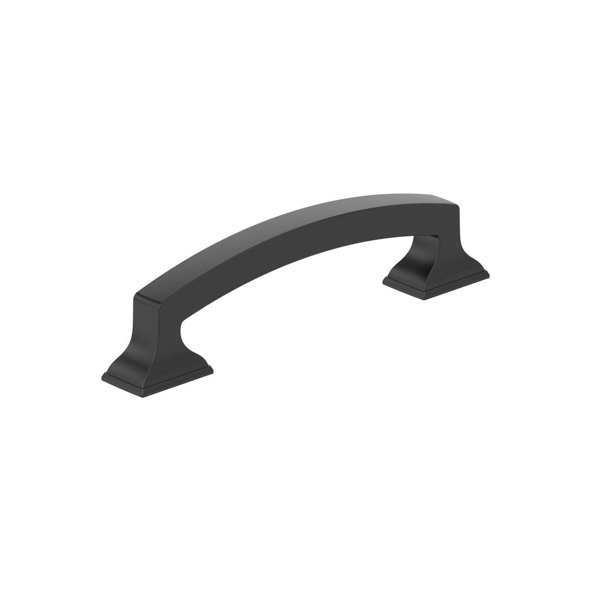Amerock Incisive Pull Matte Black 3-3/4 in. Center-to-Center